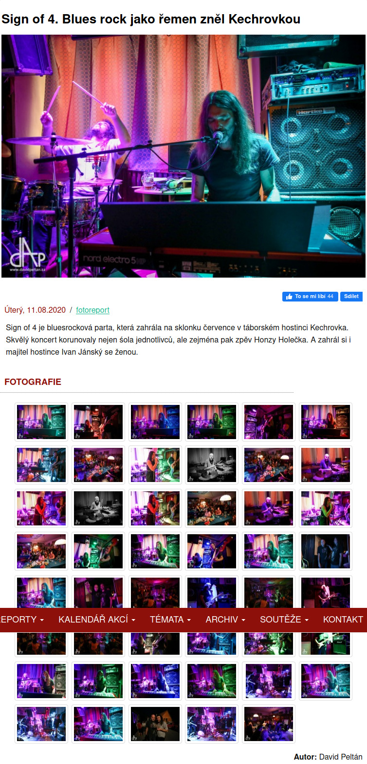 Kulturně.com: Sign of 4. Blues rock jako řemen zněl Kechrovkou